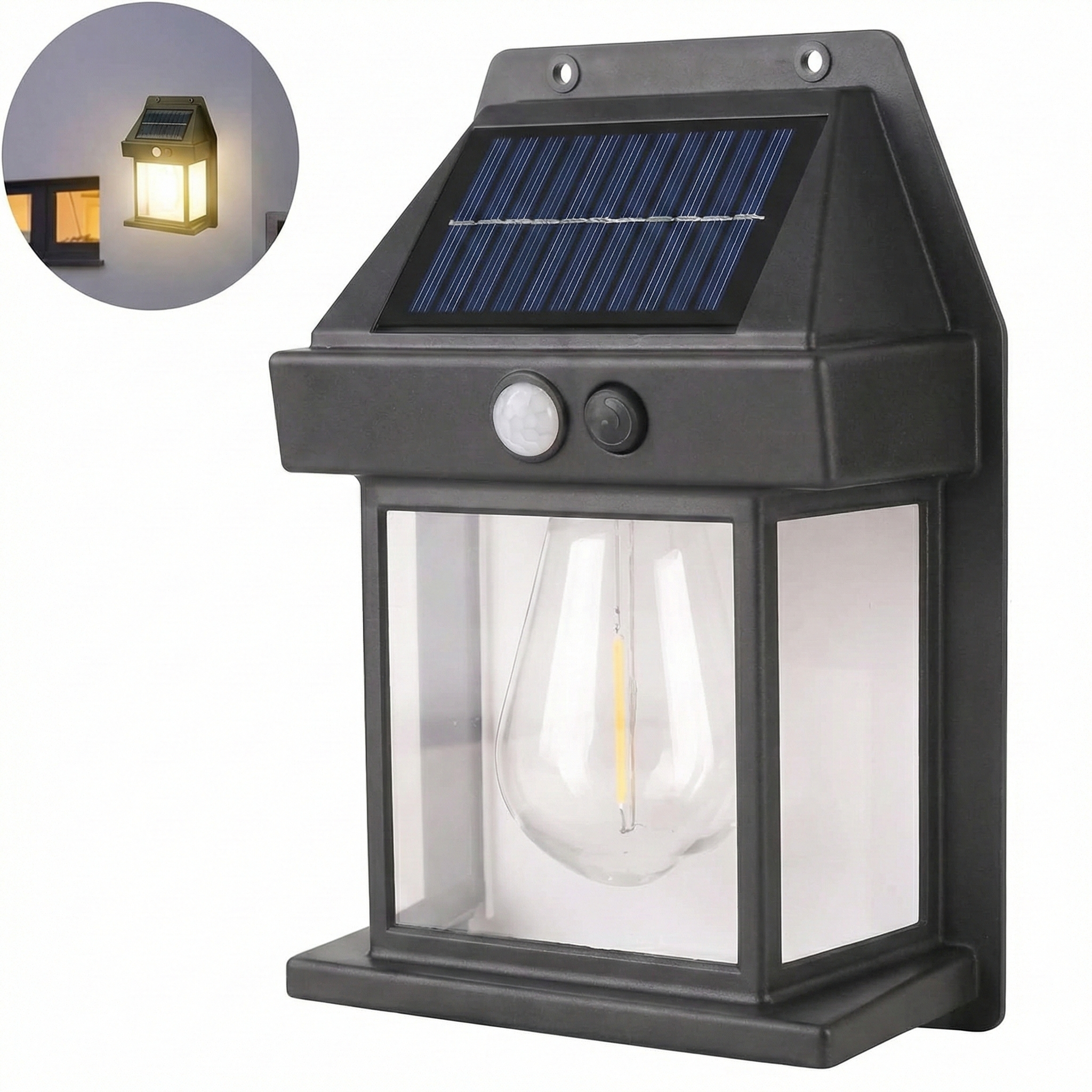 مصباح حائط يعمل بالطاقة الشمسية